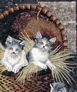 Cats in a Basket Mosaic close-up