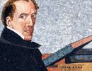 Portrait of a Scholar Mosaic close-up