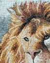 Mosaik Löwe Portrait, 65x80 cm Zoom