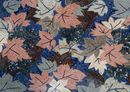 Tricolor Leaves Mosaic Rug close-up