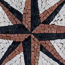 Copper Compass Mosaic close-up