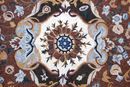 Burgunder und Blau Teppich Mosaik Zoom
