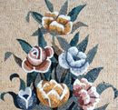 Parisian Floral Display Mosaic close-up