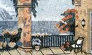 Blick auf den Ozean Mosaik Zoom
