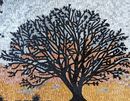 Sunset Tree Mosaic close-up