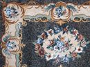 Blue Rose Rug Mosaic close-up