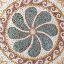 Decorative Green Flower Mosaic, 40" close-up