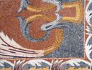 Leaf and Flower Rug Mosaic close-up