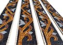 Mosaik Bordüre Goldene Blütenranke, 600x10 cm Zoom