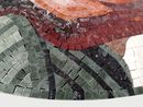Circular Rose Mosaic close-up