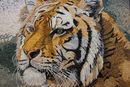 Portrait of a Tiger Mosaic close-up
