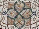 Art Deco Patterned Mosaic, 36" close-up