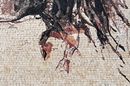 Abstract Galloping Horse Mosaic крупным планом