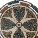Round Multi-Patterned Mosaic close-up