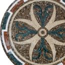 Round Multi-Patterned Mosaic close-up