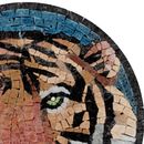 Tiger Face Mosaic Coasters close-up