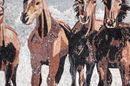 Five Horses Mosaic close-up