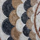 Red Sun Mosaic, 48" close-up