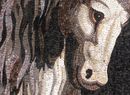 White Unicorn Mosaic close-up