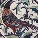 Pheasant Mosaic Medallion close-up