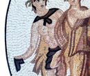 Griechisches Paar Mosaik Zoom