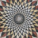 Радиальная геометрия, мозаика, 150 см крупным планом