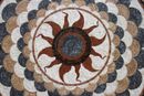 Red Sun Mosaic, 48" close-up