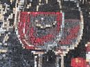 Handcrafted Wine and Fruit Mosaic Kitchen Backsplash крупным планом