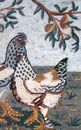 Mosaik Hühnerpaar, 80 cm Zoom