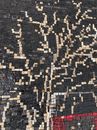 Handcrafted Wine and Fruit Mosaic Kitchen Backsplash крупным планом