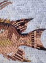 Rosafarbener Drückerfisch Mosaik Zoom