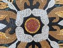 Ornate Gold Floral Mosaic, 52" close-up