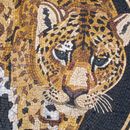 Round Jaguar Mosaic close-up