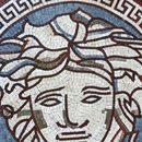Wandmosaik Gesicht der Medusa Zoom
