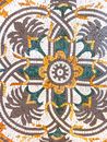 Palm Mosaic Floor Tile close-up