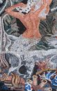 Русалка, мозаичный портрет крупным планом