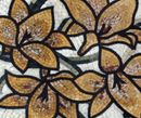 Yellow Daylilies Mosaic close-up
