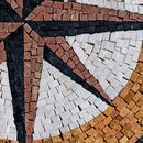 Copper Compass Mosaic close-up