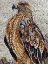 Golden Falcon Mosaic, 18"x36" close-up