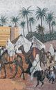 Castle in Arabian Desert Mosaic, 119"x71" close-up