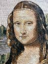 Мона Лиза, мозаика крупным планом