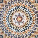 Ornate Gold Rug Mosaic, 87" close-up