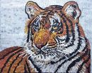 Mosaik Tiger Melancholie, 120x95 cm Zoom