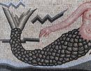 Swimming Mermaid Mosaic close-up