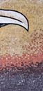 Five Piece Calla Lily Mosaic close-up