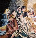 Jesus and Apostles Mosaic close-up