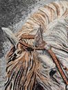 Majestic Horse Mosaic close-up
