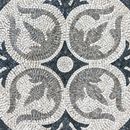 Greyscale Floral Pattern Mosaic, 52" close-up