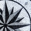 Black Compass Mosaic, 30" close-up