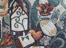 Früchte und Wein Fliesenspiegel Mosaik, 95x70 cm Zoom
